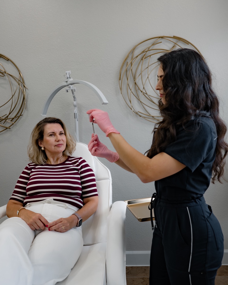 Treatment preparation at Chan Ramos MedSpa